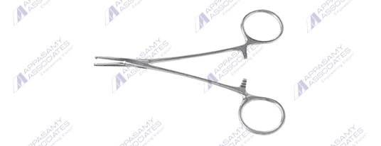 Allis Tissue Forceps 1 x 2 Teeth Curved Big AA 3937