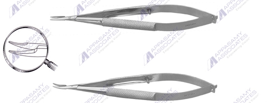 Barraquer Needle Holder Curved w/o Lock AA 5165