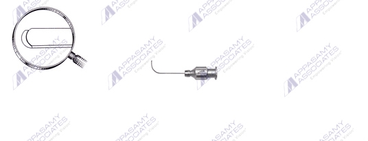 Anterior chamber Cannula Curved 90° Flattend Tip AA 7120