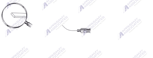 Nucleus Hydrolysis needle Flattened Curved tip 25G AA 7220